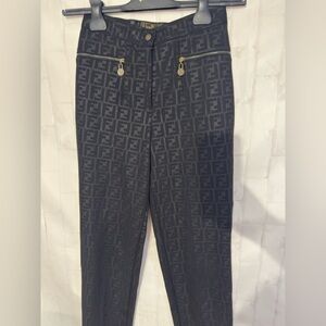 Fendi Black Monogram Women’s Dress Pants